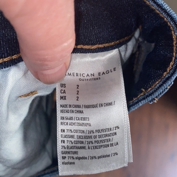 American‎ Eagle High Waist Shortie Jean Shorts - Picture 4 of 4